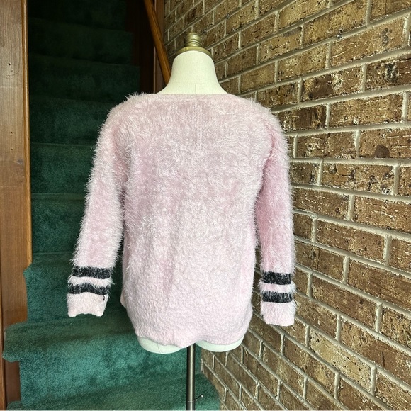 Forever 21 Light Pink Barbie Eyelash Fuzzy Sweater - Picture 4 of 12